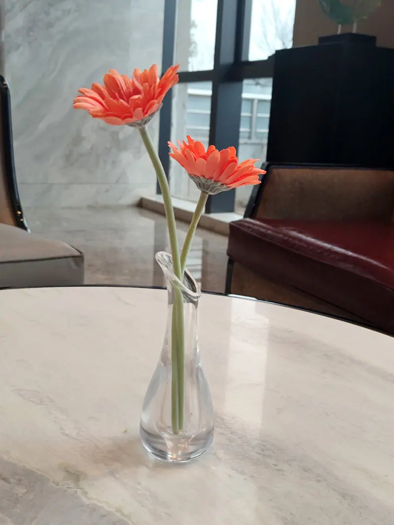acrylic vase