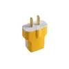 Enchufe de cableado de alta potencia para el hogar, estructura de botón de extracción, base de enchufe de dos pines, giratorio fijo, enchufe de ingeniería bifásico