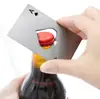 Abrebotellas As de Picas, abrebotellas de acero inoxidable de alta estética con forma de carta de póker, abrebotellas de cerveza casero creativo estilo tarjeta de crédito