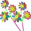 Venta caliente juguetes para niños molino de viento doble decoración exterior punto escénico giratorio puesto molinillo pequeño colorido hecho a mano lote