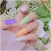Novas Unhas Cor de Doce Lantejoulas Aurora Fluorescente Macaron Joias para Unhas Glitter Lantejoulas Fábrica Atacado