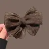 Presilha Banana com Laço de Bolinhas Estilo Coreano para Mulheres Clip de Coque de Alta Qualidade Clip Vertical Clip Torcido 2026 Novos Acessórios de Cabelo Headwear