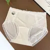 9831 Calcinha Feminina Ultra Fina Macia de Seda de Gelo Elegante e Doce com Renda Transparente, Algodão Puro Respirável, Gancho Estendido, Tamanho 10A