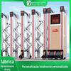 Porta retrátil porta de correr elétrica escola portão deslizante automático Tianying comunidade de controle remoto liga de alumínio elétrica porta retrátil
