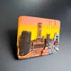 Imán de Nevera de Resina Atardecer de la Ciudad de Pekín Cultural y Creativo Imán Creativo Tridimensional Souvenir de Viaje Pegatina Magnética Manualidades 3D