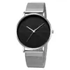 Reloj para Hombre de Venta Caliente Transfronteriza Moda Correa de Malla Relojes para Hombre Gama Alta Completamente Automático Vidrio Cuarzo Reloj para Estudiante