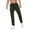 Pantalones Largos Casuales de Color Sólido Nuevos de Verano para Hombre Transfronterizos 2026, Cómodos, de Pierna Recta, Versátiles, con Múltiples Bolsillos, En Stock
