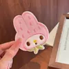 Fofo Morango Melodia Velcro Desenho Animado Menina Patilhas Franja Adesivo Simples Versátil Adesivo de Cabelo
