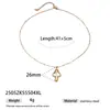 Colar Tina Aço Titânio Europeu e Americano Feminino Luxo Acessível Nicho Estrela do Mar Concha Caramujo Pingente Colar Não Desbota