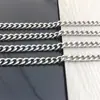 Corrente de moagem dupla face em aço inoxidável, corrente multi-traço, corrente larga, produtos semi-acabados para pulseira, colar e joias DIY, disponíveis para atacado
