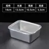 Contenedor de Acero Inoxidable para Alimentos con Tapa Cuadrado Lonchera Almacenamiento en Refrigerador Preparación para Olla Caliente Lonchera para Exteriores Caja Cuadrada Pequeña Regalo