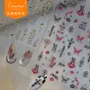 Adesivos de Manicure Metálicos Tomoni Estilo Escuro Adesivos para Unhas Joias Mistas de Asas de Anjo Gótico de Alta Qualidade