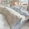 Conjunto de Quatro Peças para Dormir Puro Algodão Grau Mãe e Bebê Novo Lençol de Cama Capa de Edredom Fronha Saia de Cama para Dormitório Conjunto de Três 3 ou Quatro 4 Peças