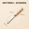 Cuchillo para filete de acero inoxidable 304 con mango de bambú, remachado de forma segura, adecuado para barbacoas caseras, antideslizante, fácil de agarrar y duradero