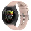 Para Reloj Jiaming Forerunner165 Correa de Silicona F165 Música Correa Monocromática Patrón Cruzado