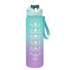 Amazon Transfronterizo Degradado Mate Espacial Taza Gran Capacidad Botella de Agua Deportiva Exportación Popote Plástico Botella Personalizado