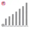 Tornillos de Acero Inoxidable 304 con Cabeza Avellanada Ranura de Cruz Extendido para Carpintería, Tornillos y Pernos de Máquina con Cabeza Plana Ranura de Cruz Extra Largos Colección M2-M