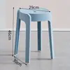 Taburete de Plástico para el Hogar Engrosado Taburete Molino de Viento Silla de Comedor Simple Moderna Banco Alto Mesa de Comedor Silla de Goma Apilable