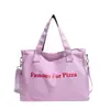 Bolso tote de gran capacidad de alta gama para mujer para otoño e invierno, nuevo modelo 2026, bolso de hombro de color liso con letras
