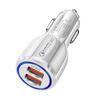 Cargador de coche de bolos, cargador de coche, uno, dos, enchufe de encendedor de cigarrillos, interfaz USB, teléfono móvil de coche, carga súper rápida