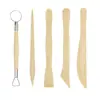 Herramientas de Escultura de Madera para Arcilla Cerámica Juego de Cinco Piezas Juego de Ocho Piezas DIY Plástico Arcilla Cerámica Arcilla Manual Cuchillo de Barro
