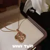 Colar com Pingente de Cabaça Gelo Triturado Filigrana Antiga Novo Chinês Colmeia Escama de Dragão Borboleta Flor Conjunto de Pulseira