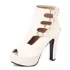 Nuevas Sandalias Romanas de Banda Ancha Mesa de Agua Sandalias de Tacón Alto Grueso Sandalias Cortas Zapatos de Talla Grande 40-50 Zapatos de Comercio Exterior de Amazon