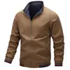 Jaqueta Transfronteiriça para Homens, Novo Estilo Primavera e Outono, Jaqueta Casual Reversível com Gola Alta, Roupa Externa da Moda para Jovens, Modelo Tk