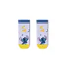 Calcetines japoneses de dibujos animados para mujer, de algodón peinado, estilo náutico, bonitos, con dibujos, cortos y con bordes cruzados.