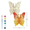 Kit de Pintura Manual DIY en Stock: Colgante de Mariposa de Madera con Láser para Niños Manualidad Decorativa Creativa con Graffiti