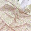 Estilo coreano impressão digital tecido de algodão puro suave pano floral fresco roupas femininas saco de desgaste doméstico jóias