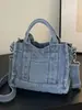 Bolso Cruzado de Mezclilla de Alta Apariencia, Estilo Coreano, Bolso de Mano Sencillo y Elegante para Estudiantes, Bolso de Hombro de Moda Casual, Moderno