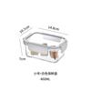 Crisper de Plástico de Grado Alimenticio Refrigerador Cocina Rectangular de Gran Capacidad Fiambrera para Fruta Almacenamiento Caja Transparente Sellada