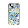 Adecuado para Iphone18Promax, Funda de Pintura al Óleo Fresca Flor Azul para Teléfono, Funda Suave Apple 16, 15Promax