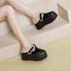 Zapatos de Algodón Semi-Cerrados de Invierno 2026 Estilo Nuevo Suela Gruesa Simples Estilo Birkenstock Puntera Cerrada Peludos para Mujer, Uso en Exteriores con Hebilla, Calientes y Modernos