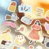 Pegatinas Decorativas de Papel Especial para Enamorados, Serie Cotidiana, Pegatinas Frescas de Personajes para Diario DIY