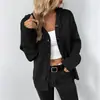 Suéter con Capucha de Color Sólido para Lluvia Ligera, de Punto, con Botones, Estilo Transfronterizo para Mujer, Nuevo Cardigan de Punto con Cordón para Otoño e Invierno 2023 para Mujer