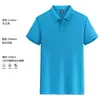 Verão Respirável Secagem Rápida Manga Curta Camisa Publicitária Cultura de Estampa Camisa Polo Roupa de Trabalho Camiseta Personalizada Algodão de Fibra Longa Antibacteriano