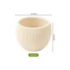 Atacado do Fabricante Vasos de Flores de Grande Diâmetro Listras Verticais Vasos de Flores Pretos Fornecimento Especial Transfronteiriço Conjunto de 3 Tamanhos Vasos de Flores de Plástico