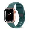 Correa de silicona compatible con Apple Watch 45678.ª generación, correa de repuesto con hebilla negra.