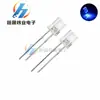 257 cabello blanco azul transparente cuadrado brillante LED luz cubo lámpara perlas 2X5X7mm luz azul enchufe recto azul