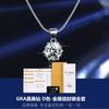 High-end comércio exterior prata esterlina feminina moissanite 1 quilate de três peças conjunto de combinação anel colar pingente brinco jóias