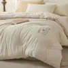 Grau A, 100% algodão, algodão lavado, colcha de algodão de Xinjiang, padrão jacquard, colcha 100% algodão, adequada para primavera e outono, colcha de inverno 100% algodão