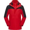 Chaqueta exterior con logo estampado tres en uno de plumón para invierno, color liso, abrigo, ropa de trabajo, grupo, team building, ropa de trabajo, estampado