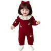 Mameluco para Bebé Niña 2026 Nuevo Estilo Ropa para Bebés Moda Cuello de Muñeca Hongo Lindo Traje de Gateo de Manga Larga