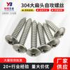 Los fabricantes suministran tornillos autorroscantes planos grandes de acero inoxidable 304 con tornillos autorroscantes de cabeza plana grande semicirculares con cabeza en forma de hongo