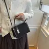 Bolsa Feminina Fashion com Padrão de Losangos 2026 Outono Nova Tendência Estilosa Versátil Simples Casual Ombro Transversal Bolsa de Mão