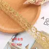 Borda Ondulada Flor Dente de Cachorro Glitter Multicor Lado Único Linha Dourada e Prateada Renda Tecida à Máquina Acessórios de Renda DIY Venda Direta