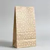 Bolsa de embalaje creativa de papel Kraft universal con puntos de color de onda Amazon desechable de boca plana transfronteriza punto punto punto en stock