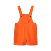 Conjunto de Macacão Curto para Performance Infantil Meninos Meninas Calça Colorida com Suspensório Foto de Formatura Dopamina Metabo
